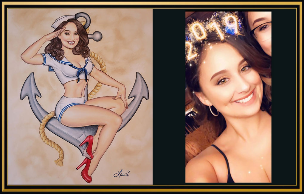 Lauri pin-up portrait for Stacey